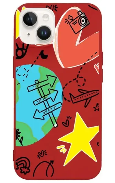 iPhone 14 Plus Lansman Kılıf - World