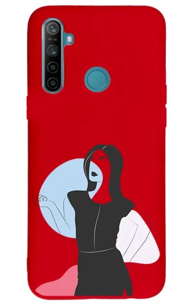 Realme 6İ Lansman Kılıf - Art Woman 1