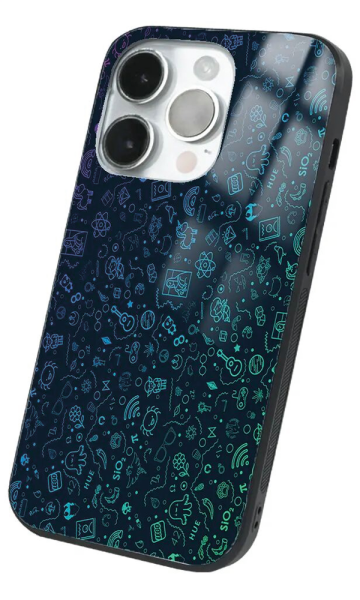 iPhone 14 Pro Max Tamperli Glossy Cam Kapak - Mix