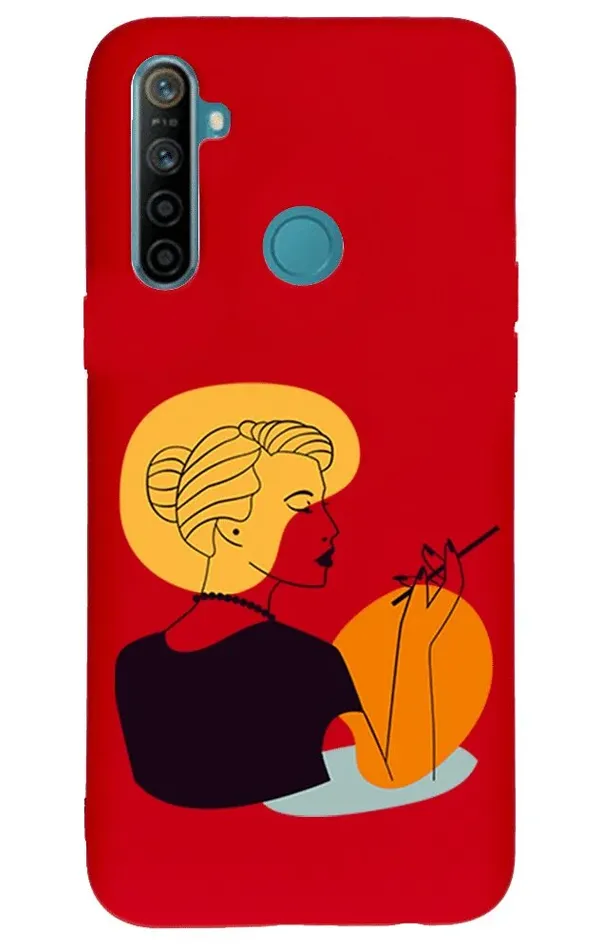 Realme 6İ Lansman Kılıf - Art Woman 2