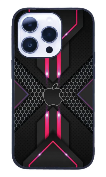iPhone 14 Pro Max Tamperli Glossy Cam Kapak - Pink Light
