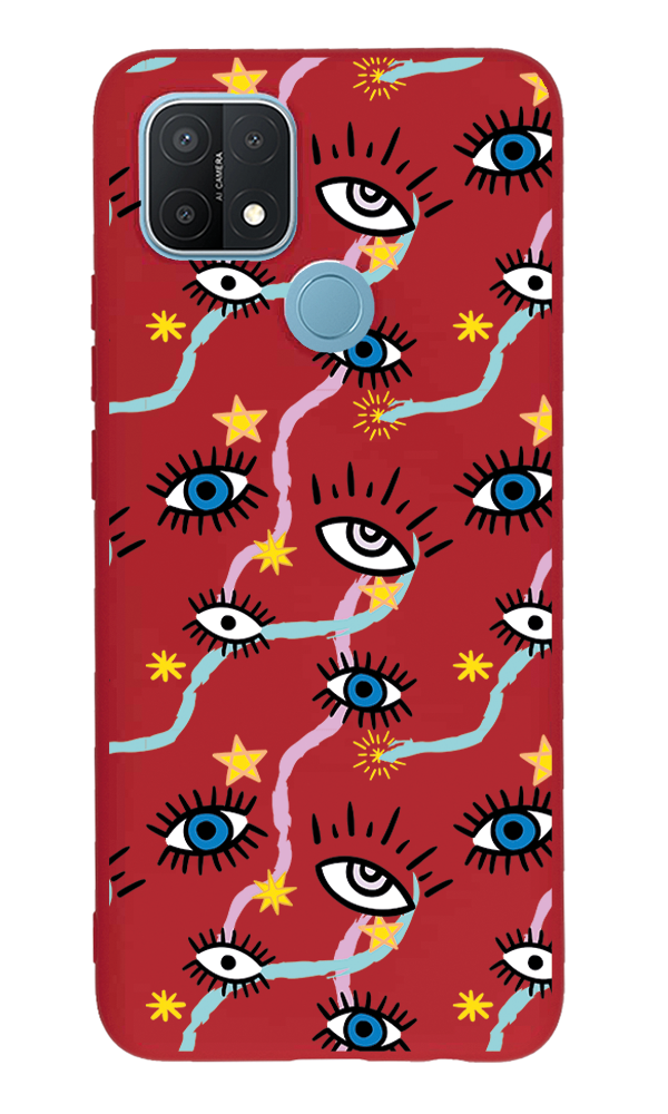 Oppo A15s Lansman Kılıf - Eyes