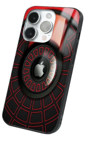 iPhone 14 Pro Max Tamperli Glossy Cam Kapak - Red