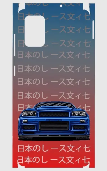 Samsung A71 Telefon Kaplama - Skyline R34 JDM 2