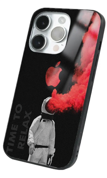 iPhone 14 Pro Max Tamperli Glossy Cam Kapak - Uzaylı