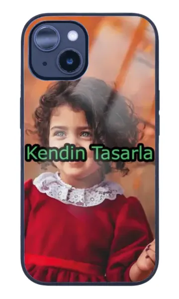 iPhone 14 Kılıf Tasarla Tamperli Glossy Cam Kapak