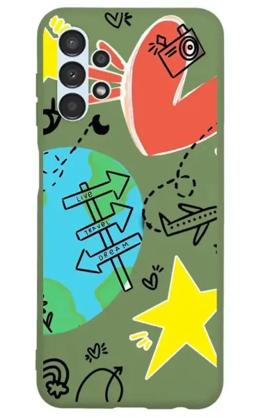 Samsung Galaxy A13 Lansman Kılıf - World