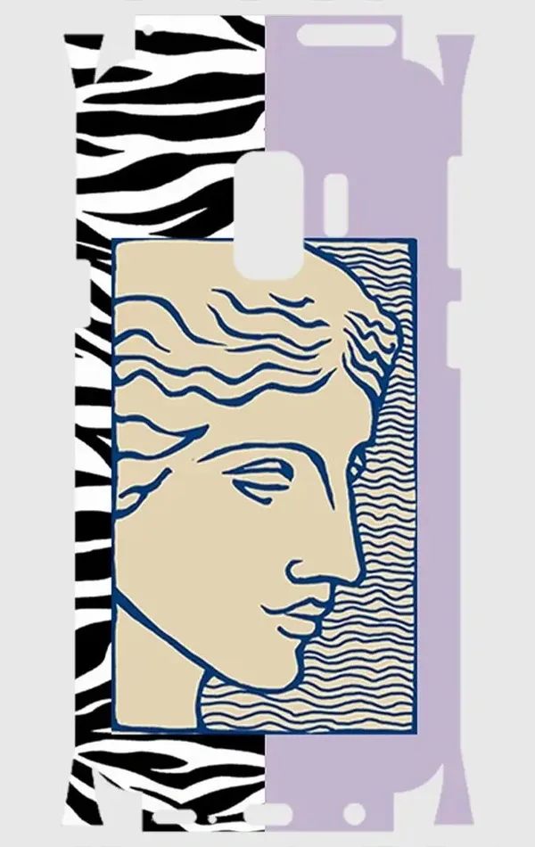 Samsung S10 Telefon Kaplama - Leopar Face