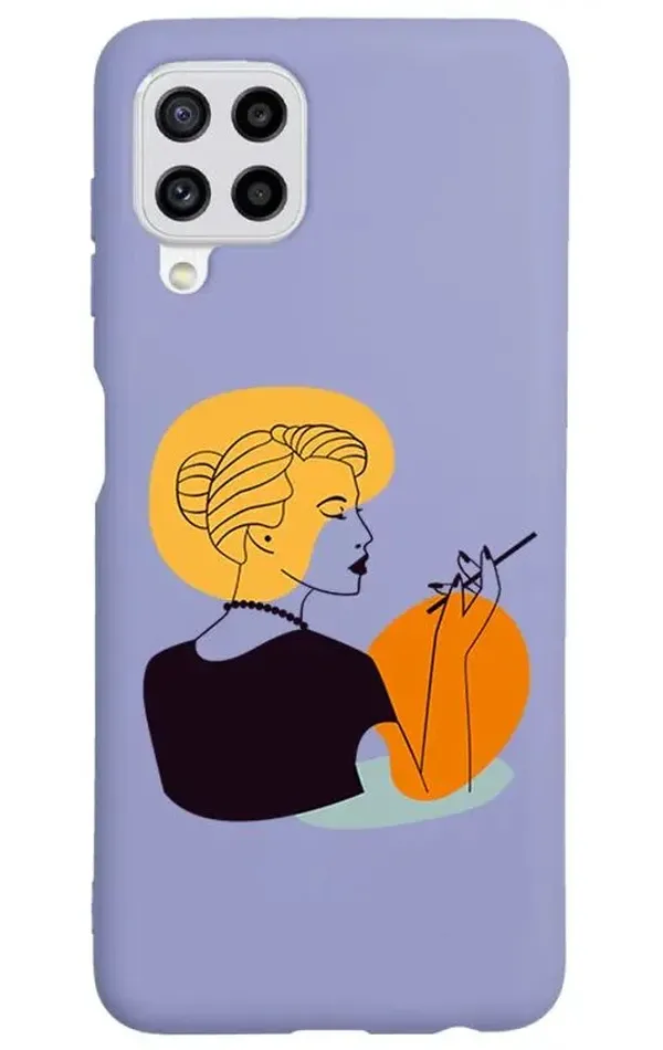 Samsung Galaxy A22 4G Lansman Kılıf - Art Woman 2