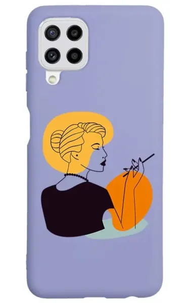 Samsung Galaxy A22 4G Lansman Kılıf - Art Woman 2