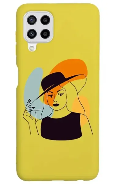 Samsung Galaxy A22 4G Lansman Kılıf - Art Woman 4