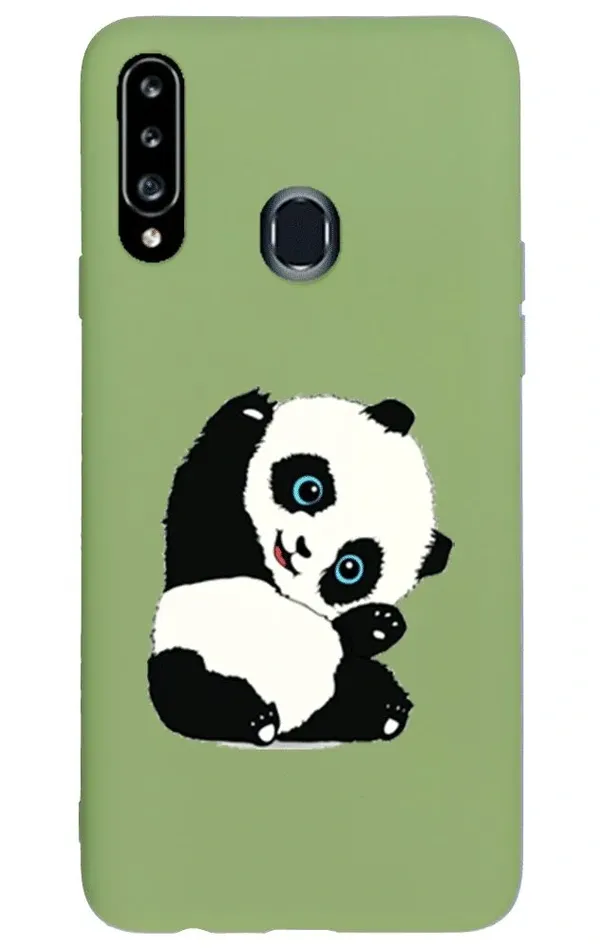 Samsung A20s Lansman Kılıf - Pandas