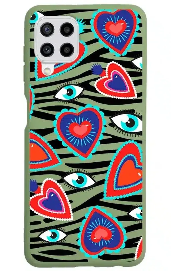 Samsung Galaxy A22 4G Lansman Kılıf - Eye Of The Heart