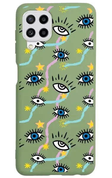 Samsung Galaxy A22 4G Lansman Kılıf - Eyes