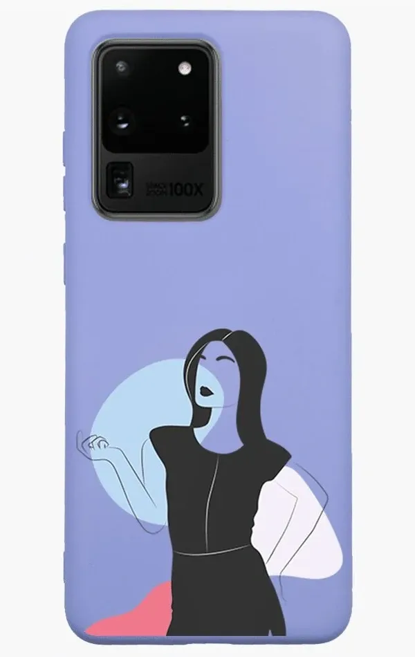 Samsung S20 Ultra Lansman Kılıf - Art Woman 1