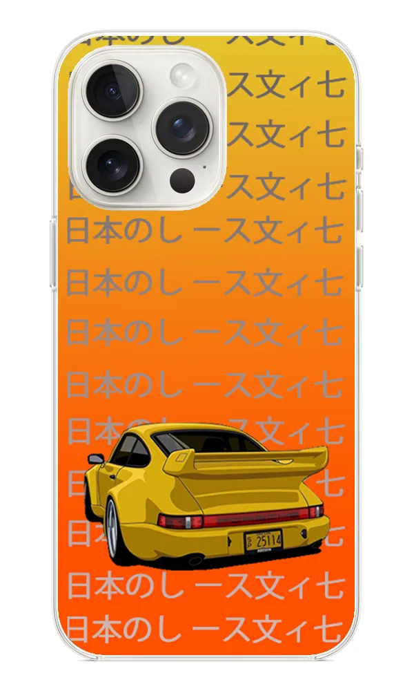 Porsche-911-JDM Şeffaf Silikon Kılıf
