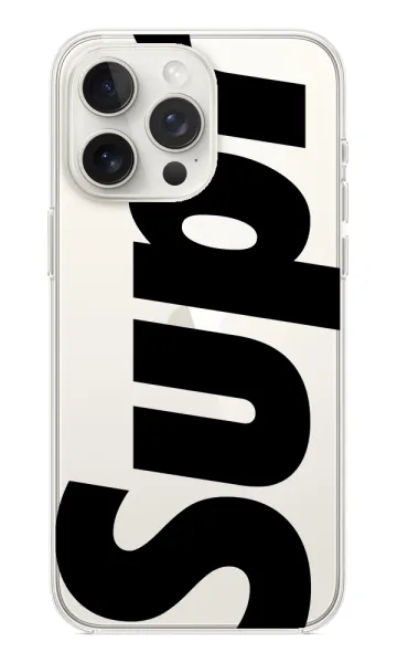 Supreme Black Şeffaf Silikon Kılıf
