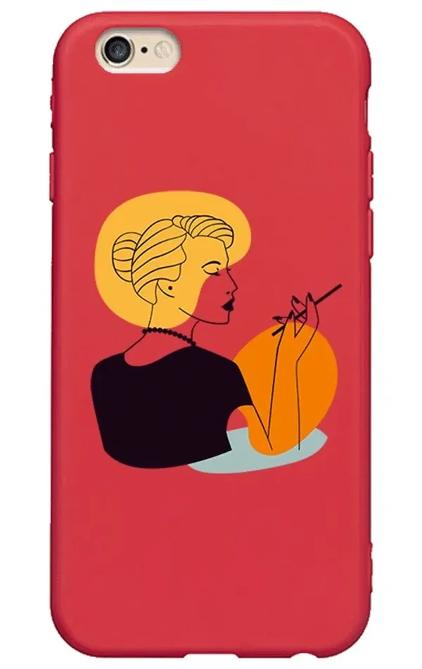 iPhone 6 Plus Lansman Kılıf - Art Women 2