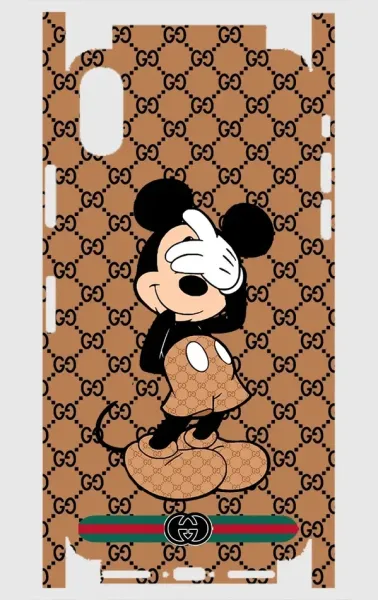 iPhone X Telefon Kaplama - Miki Kahverengi