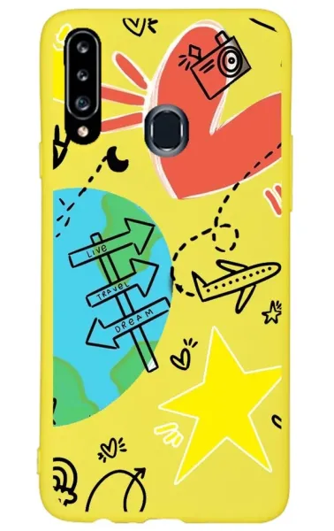 Samsung A20s Lansman Kılıf - World
