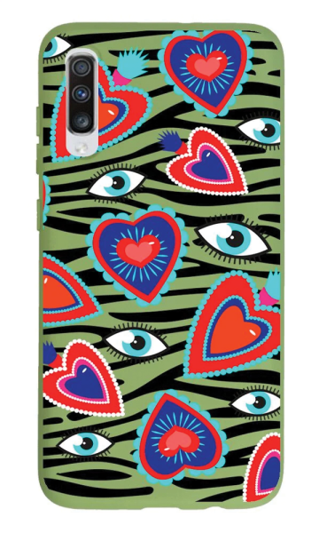 Samsung Galaxy A70 Lansman Kılıf - Eye Of The Heart