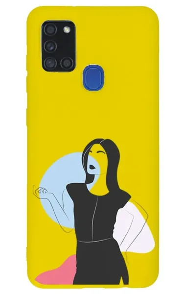 Samsung A21s Lansman Kılıf - Art Woman 1