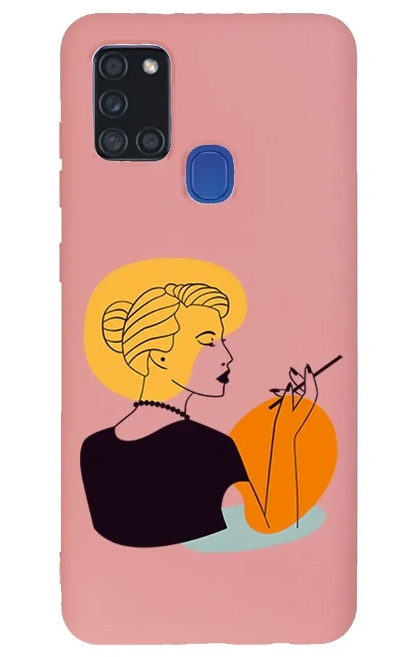 Samsung A21s Lansman Kılıf - Art Woman 2