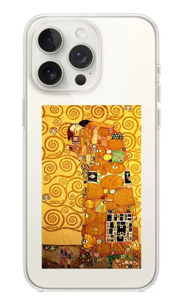 Gustav Klimt Stoclet Frieze 3 Şeffaf Silikon Kılıf