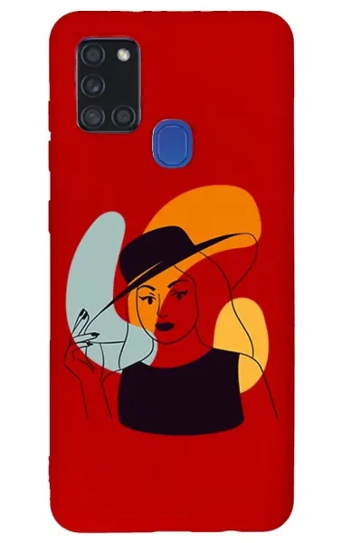 Samsung A21s Lansman Kılıf - Art Woman 4