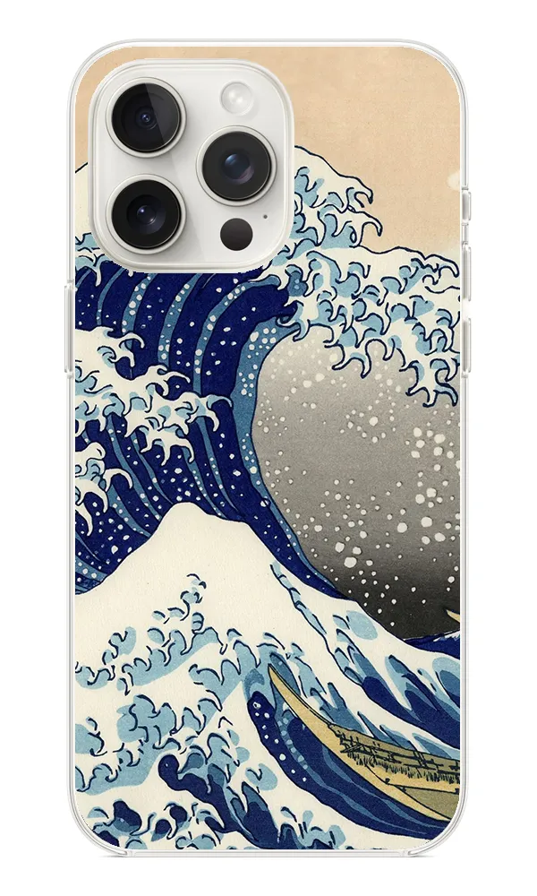 The Great Wave off Kanagawa Şeffaf Silikon Kılıf