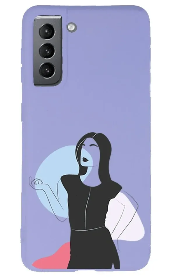 Samsung S21 Lansman Kılıf - Art Woman 1