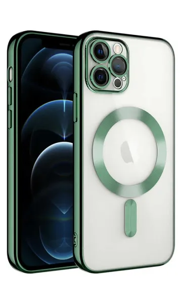 iPhone 11 Pro Max Kılıf Kamera Korumalı Magsafe Wireless Şarj Özellikli Demre Kapak