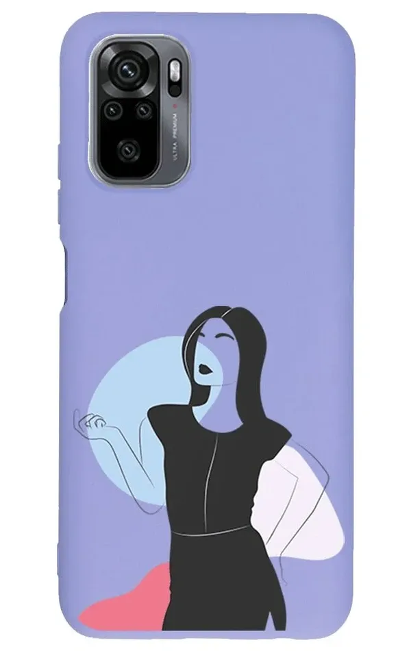 Xiaomi Redmi Note 10 Lansman Kılıf - Art Woman 1
