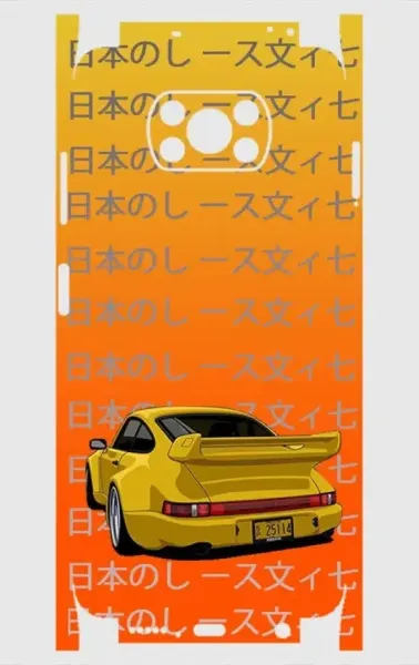 Xiaomi Poco X3 Telefon Kaplama - Porsche 911 JDM