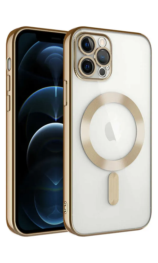 iPhone 12 Pro Max Kılıf Kamera Korumalı Magsafe Wireless Şarj Özellikli Demre Kapak