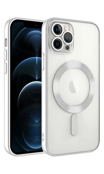 iPhone 12 Pro Max Kılıf Kamera Korumalı Magsafe Wireless Şarj Özellikli Demre Kapak