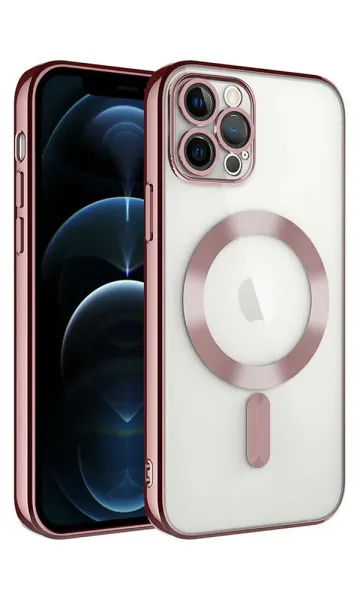iPhone 12 Pro Max Kılıf Kamera Korumalı Magsafe Wireless Şarj Özellikli Demre Kapak