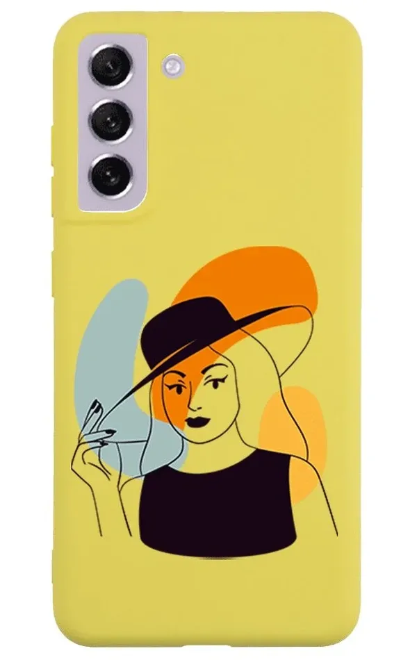Samsung S21 FE Lansman Kılıf - Art Woman 4