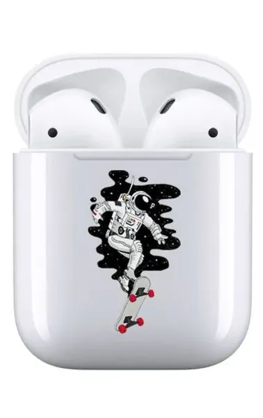 AirPods 1-2. Nesil Şeffaf Kılıf - Astro Skate