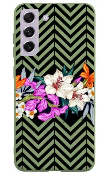 Samsung S21 FE Lansman Kılıf - Çiçek