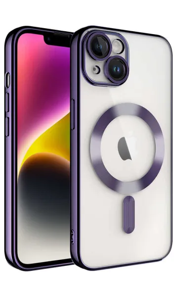 iPhone 14 Kılıf Kamera Korumalı Magsafe Wireless Şarj Özellikli Demre Kapak