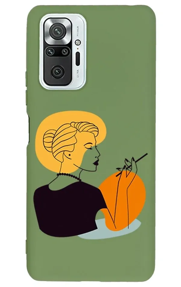 Xiaomi Redmi Note 10 Pro Lansman Kılıf - Art Woman 2