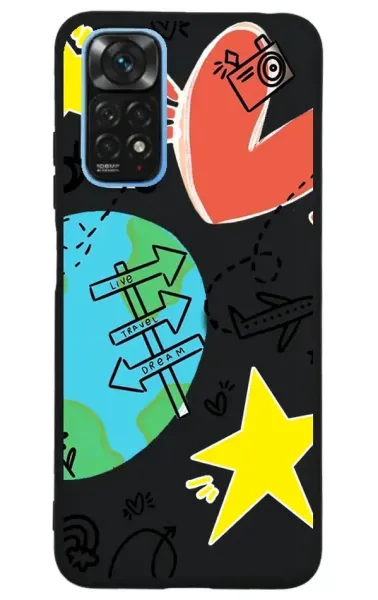 Xiaomi Redmi Note 11 Lansman Kılıf - World