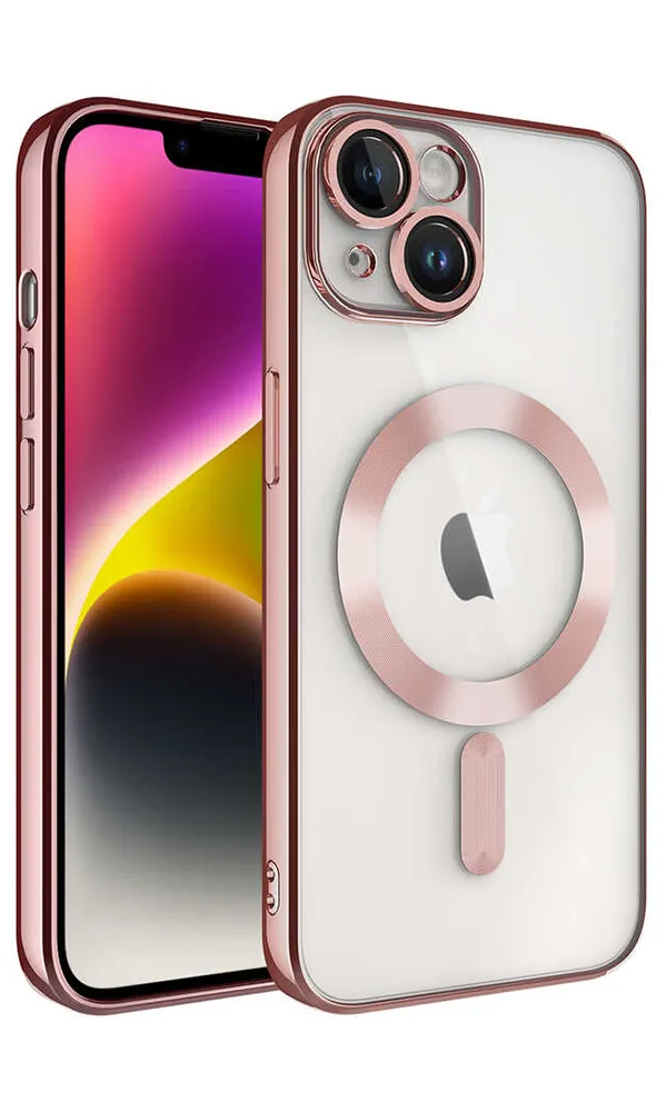 iPhone 14 Plus Kılıf Kamera Korumalı Magsafe Wireless Şarj Özellikli Demre Kapak