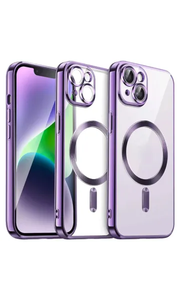 iPhone 15 Plus Kılıf Kamera Korumalı Magsafe Wireless Şarj Özellikli Demre Kapak