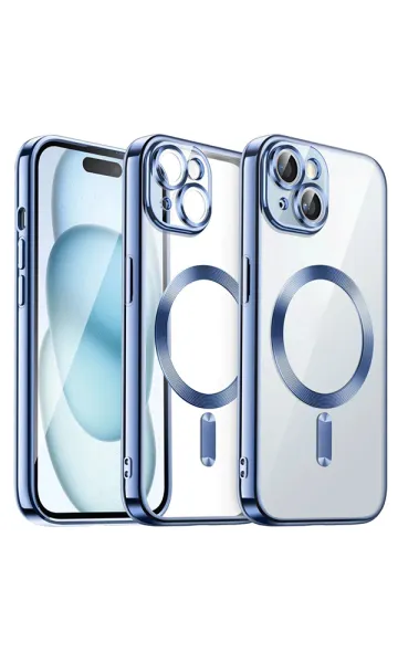 iPhone 15 Plus Kılıf Kamera Korumalı Magsafe Wireless Şarj Özellikli Demre Kapak
