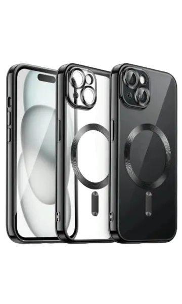 iPhone 15 Plus Kılıf Kamera Korumalı Magsafe Wireless Şarj Özellikli Demre Kapak