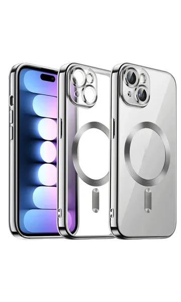 iPhone 15 Plus Kılıf Kamera Korumalı Magsafe Wireless Şarj Özellikli Demre Kapak