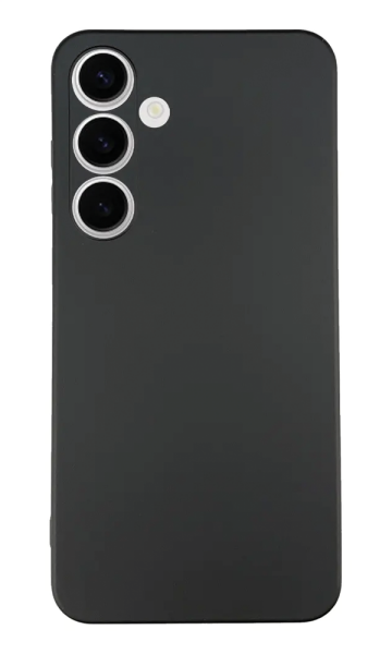 Samsung Galaxy S24 FE Kılıf Tasarla Lansman Dokulu Kapak Siyah