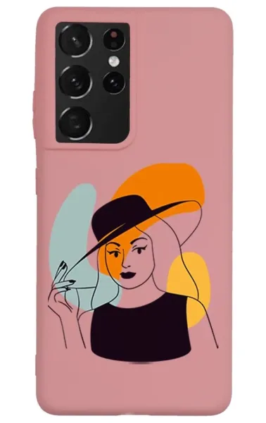 Samsung S21 Ultra Lansman Kılıf - Art Woman 4